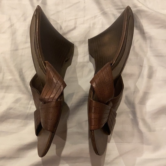 2/$15 Marona Brown Strap Open Toe - Picture 2 of 8